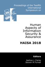 Twelfth International Symposium on Human Aspects of Information Security & Assurance (HAISA 2018)